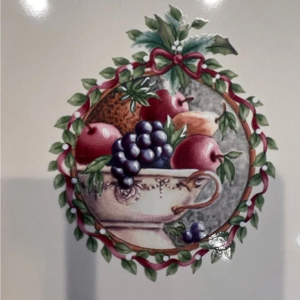 Vintage Pfaltzgraff “ Holly Joy “ platter, plate Christmas in July !
